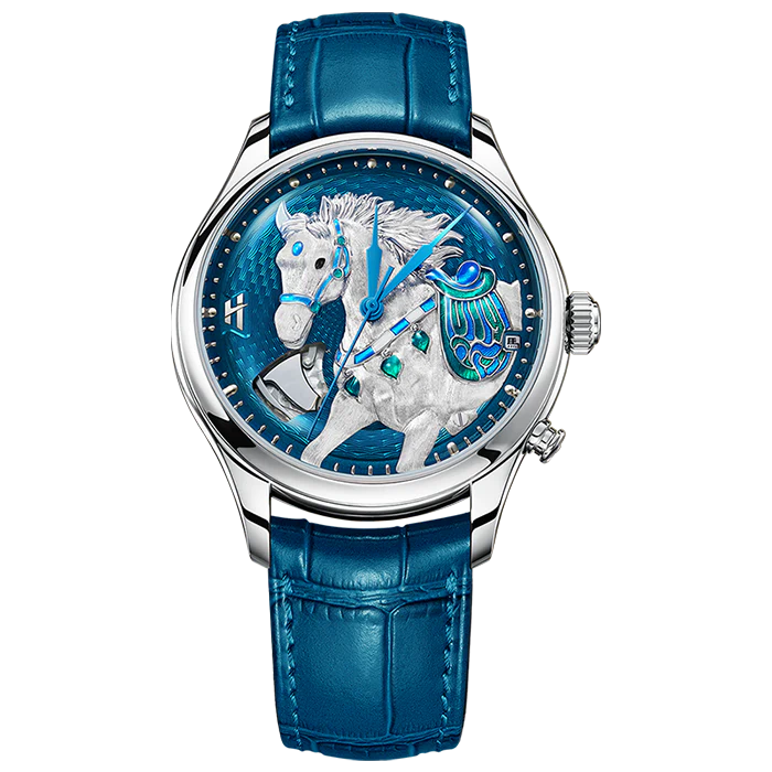 Titanium Chiming Horse Watch